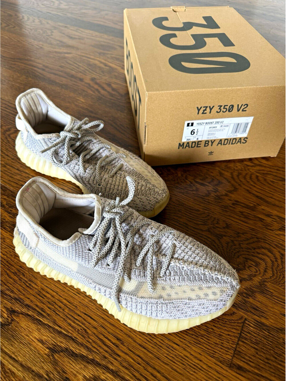 adidas Yeezy Boost 350 V2 Static Non-Reflective Gray Primeknit EF2905 Men’s 6.5